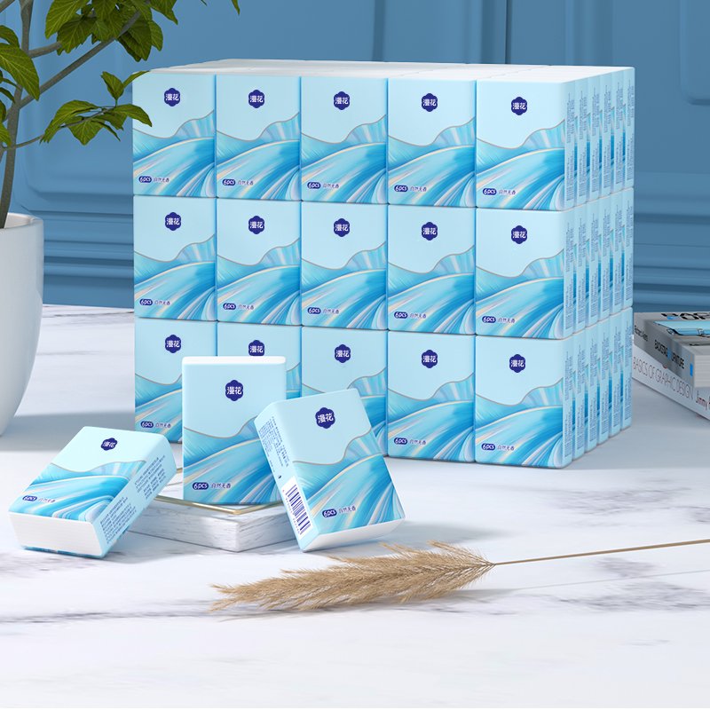Wholesale pocket tissue 100% virgin wood pulp handkerchief paper 3 ply napkins with logo small package clean napkin tissue