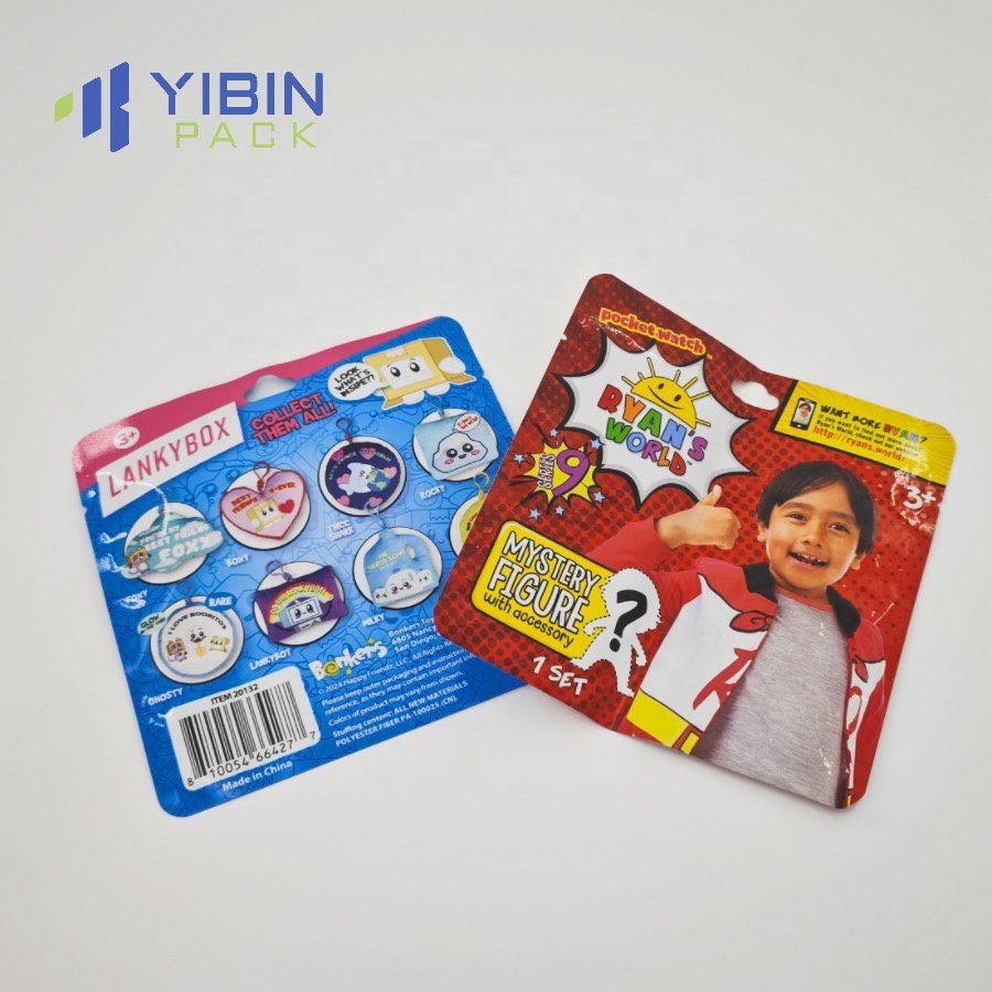 Factory direct Custom Printed Heat Seal Plastic Package Side Gusset Gravure Printing Bag for Toys Package Game Toy Mylar Bag