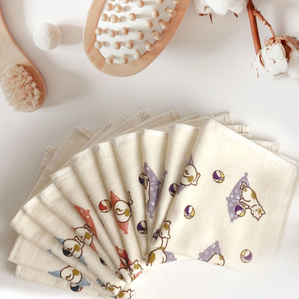 300 - 499Gsm Luxury High Water Absorbent Soft Handkerchief Newborn Cotton Jacquard Bath Towel