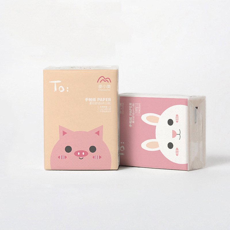 Customized Mini Packing Disposable Travel 8 Sheets 3 Ply Handkerchief Pocket Facial Tissue