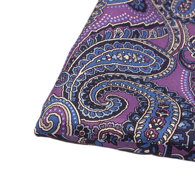 Custom Pocket Squares Print Pink Handkerchief Gift Packing Box Brand Style Silk Pochettes With Logo