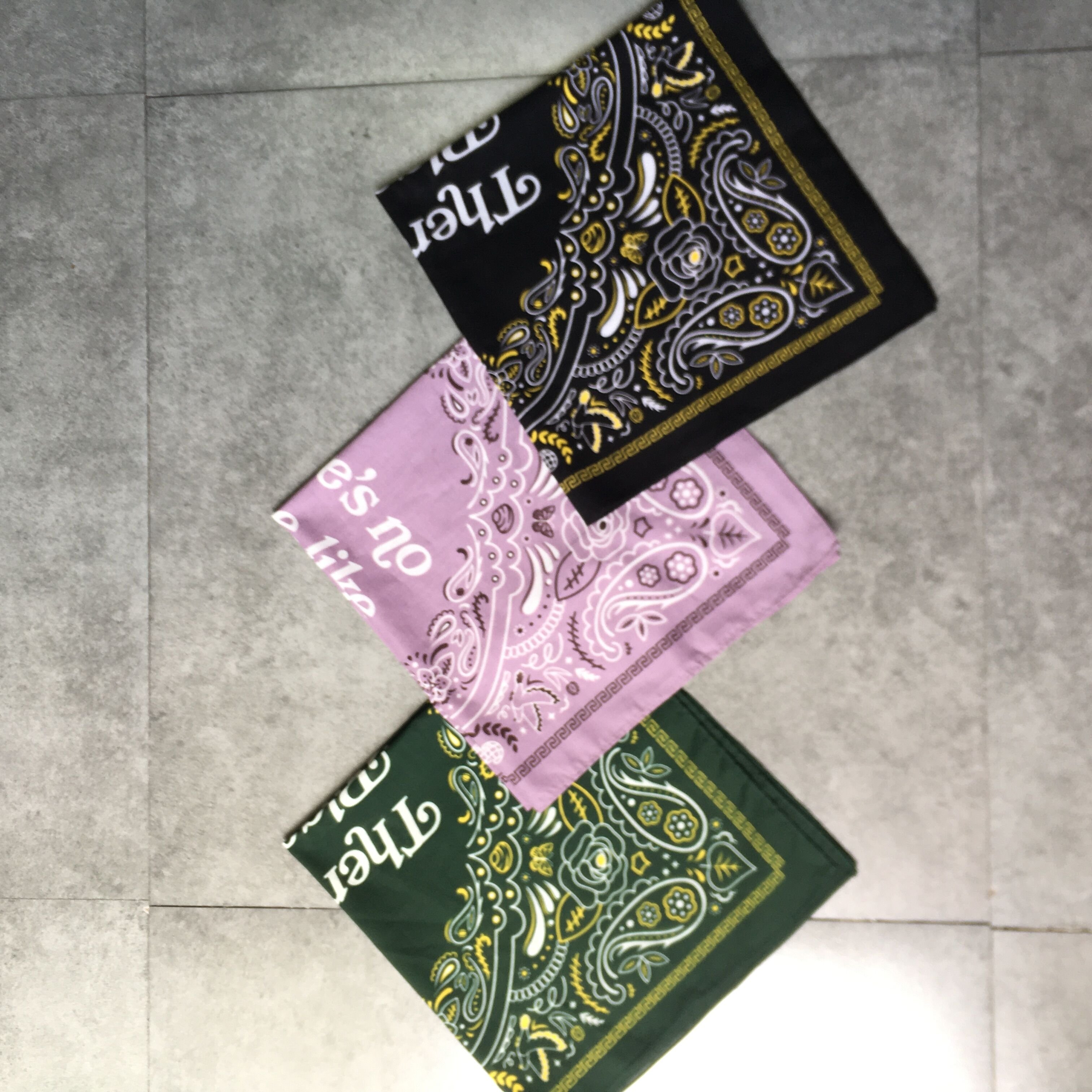 100% cotton Multifunction paisley Bandanas 55*55cm custom magic square headband large handkerchief