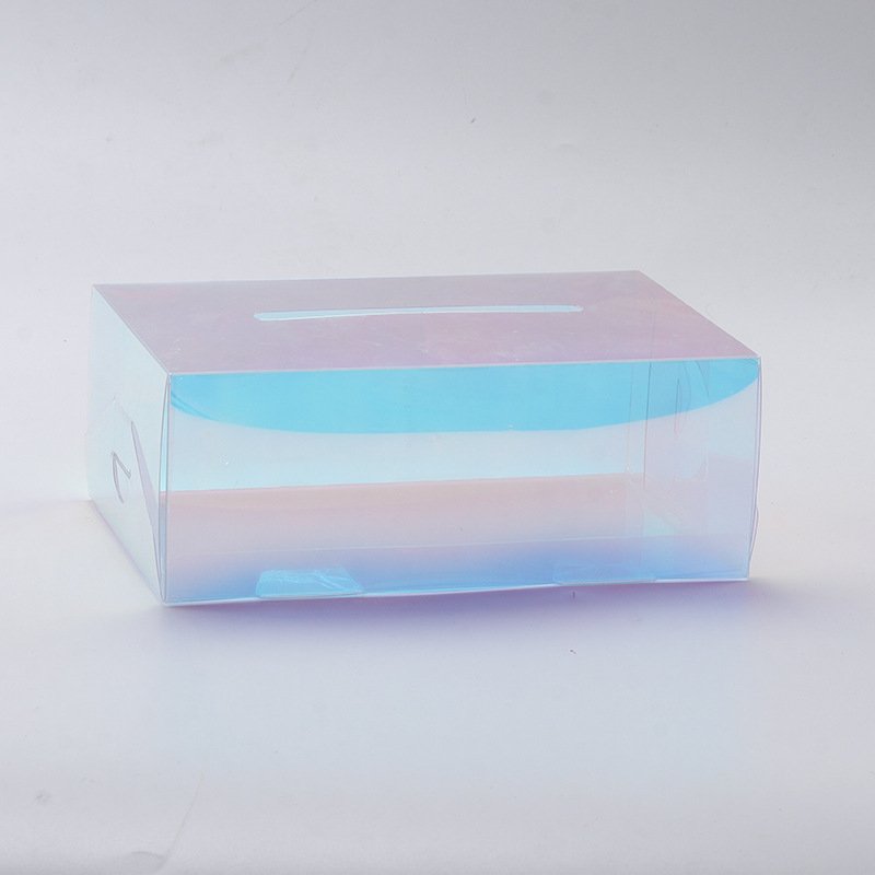 PVC waterproof bathroom tissue box net red translucent INS wind drawer box home storage tissue bag