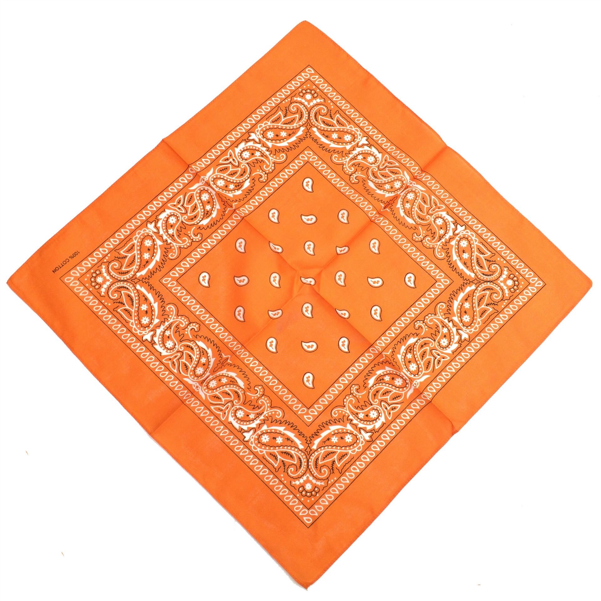 Cheap High Quality Cotton Polyester Headwear Hair Bandana Custom Printed Handkerchief Over 500 Stock Design Square Bandana