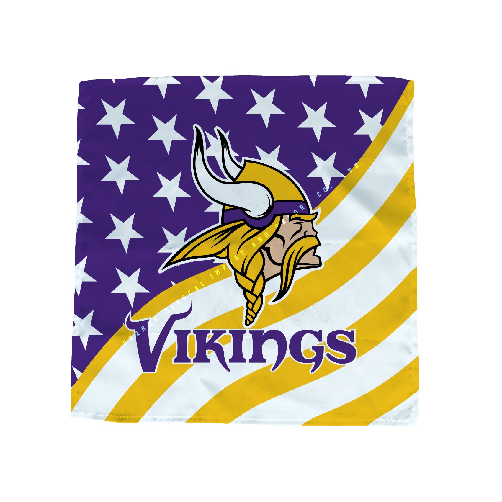 30x30cm 55x55cm 90x90cm Minnesota Vikings Multifunction Durable Use Bandana custom magic square headband large handkerchief