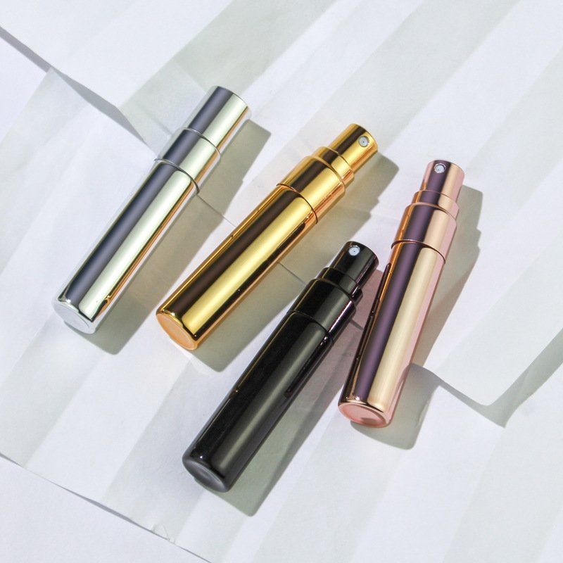 In stock 2ml3ml5ml10ml electroplated perfume bottle Travel dispenser portable spray bottle Glass perfume bottle