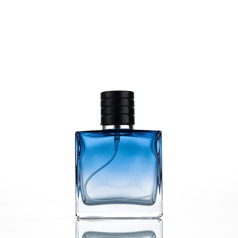 Hot Selling 50ml 100ml Empty Flat Perfume Glass Bottle Fragrance Perfume Bottle Refillable Perfume Glass Bottle