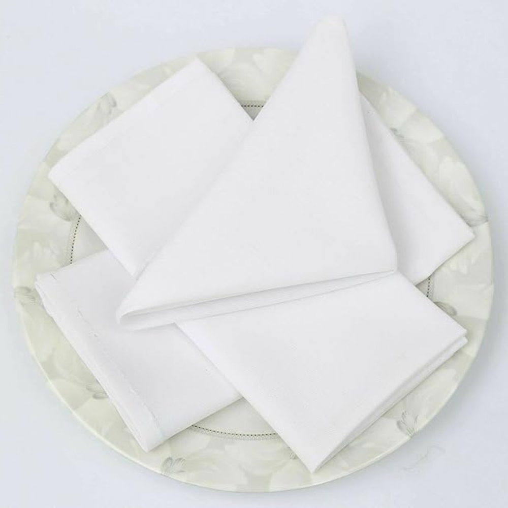Kitchen Napkins Plain White Customized Logo Dishcloth Restaurant Bar Napkin Kitchen Towels