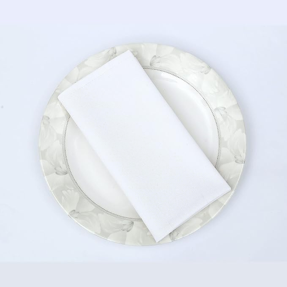 Kitchen Napkins Plain White Customized Logo Dishcloth Restaurant Bar Napkin Kitchen Towels