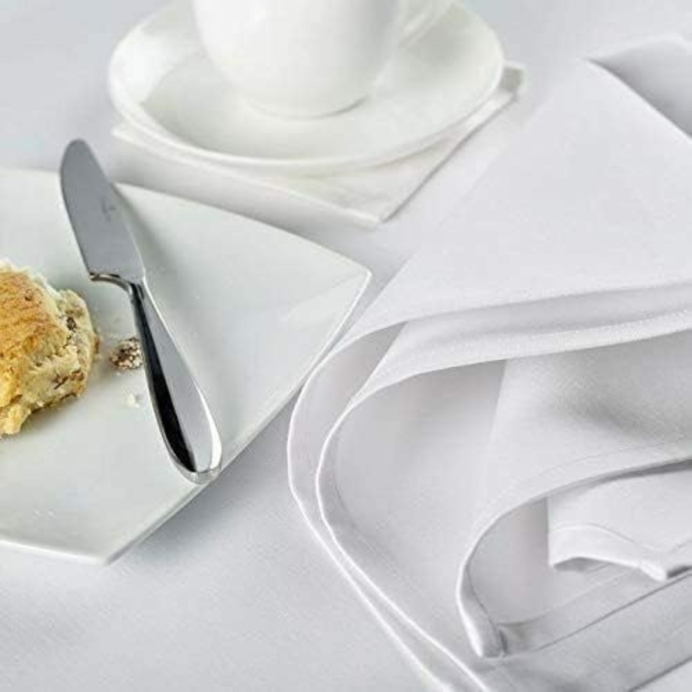 Kitchen Napkins Plain White Customized Logo Dishcloth Restaurant Bar Napkin Kitchen Towels