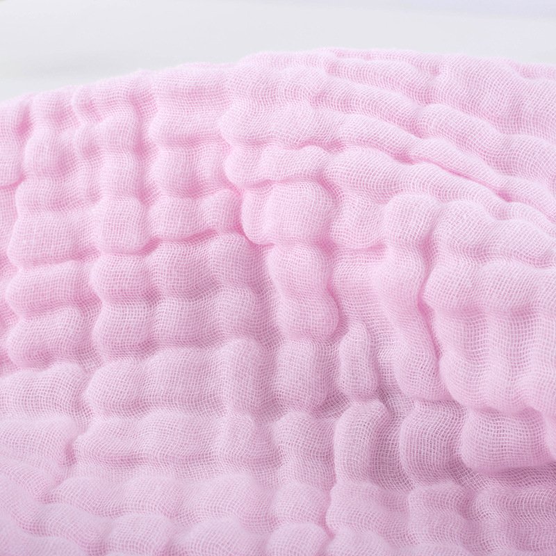 Custom logo solid color 6 layers cotton Baby bath Face towel newborn muslin Washcloth Stuff Handkerchief Towel set