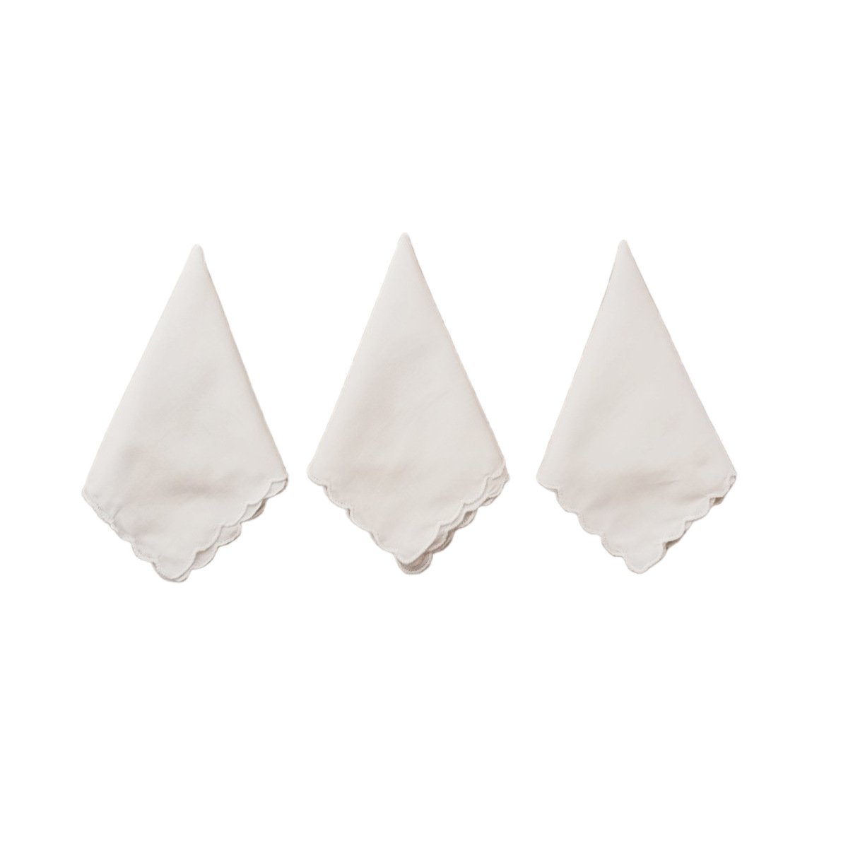 Scallop-edged handkerchief pure cotton plain white handkerchiefs for DIY drawing handwokd graffiti home decoration