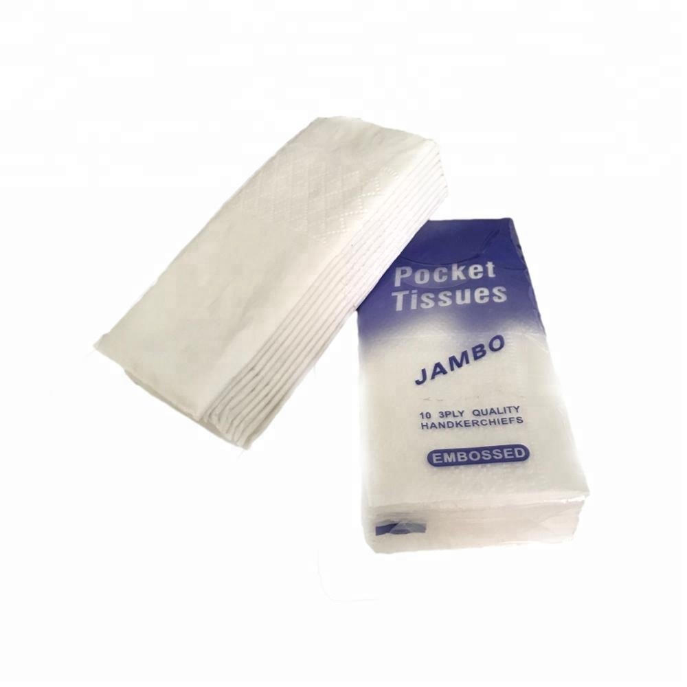 Smooth touch handkerchief paper 2Ply White 100% virgin wood pulp Pocket Facial Tissues