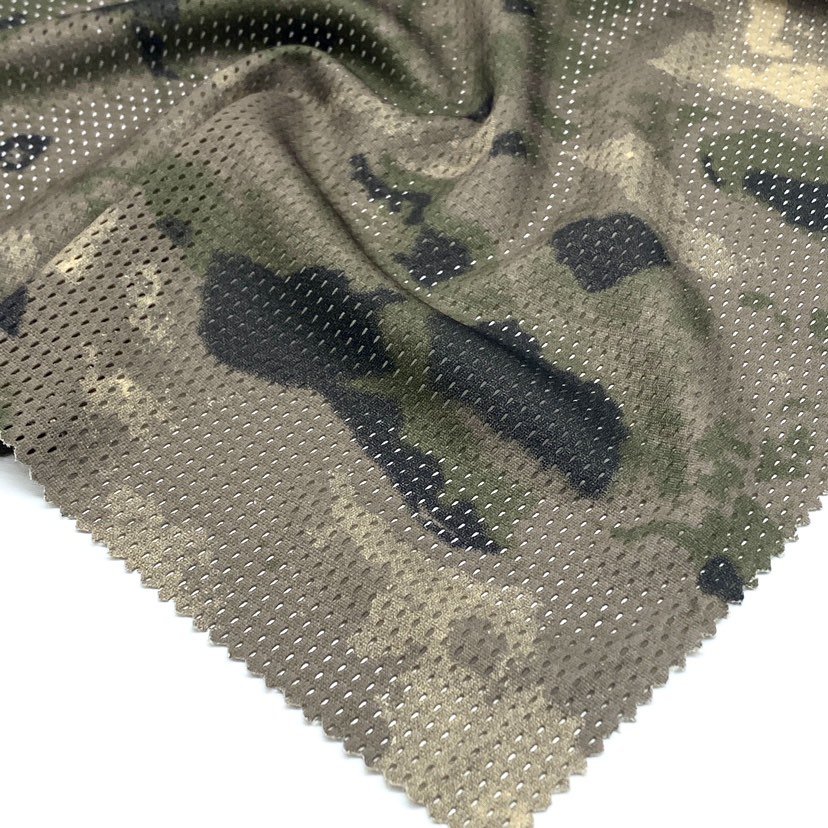 100%polyesyer 115-120GSM camouflage cover mesh fabric for outdoors Hunting and Sun Shade