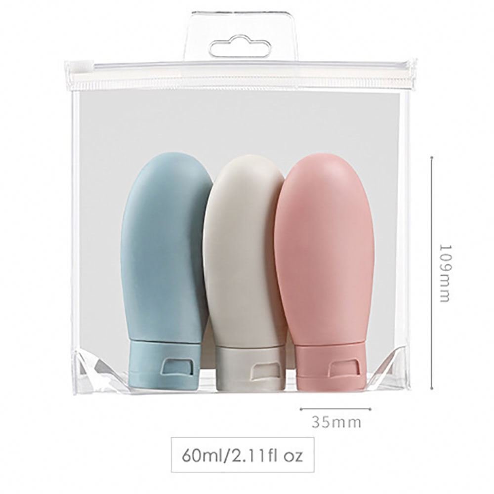 Outdoor Hotel Mini Silicone Toiletry Bottles Squeezable Travel Bottle