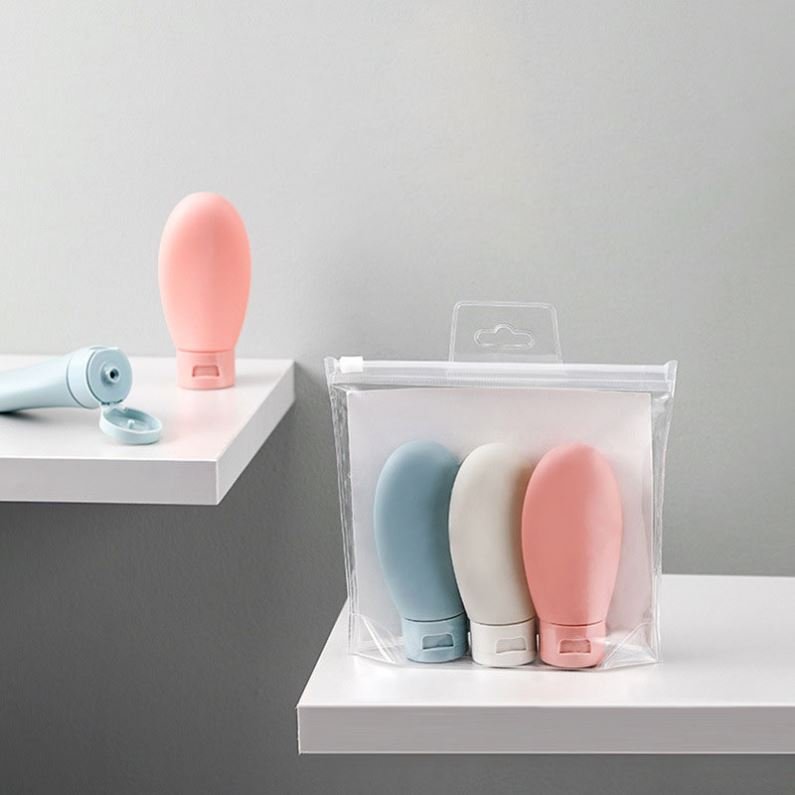 Outdoor Hotel Mini Silicone Toiletry Bottles Squeezable Travel Bottle