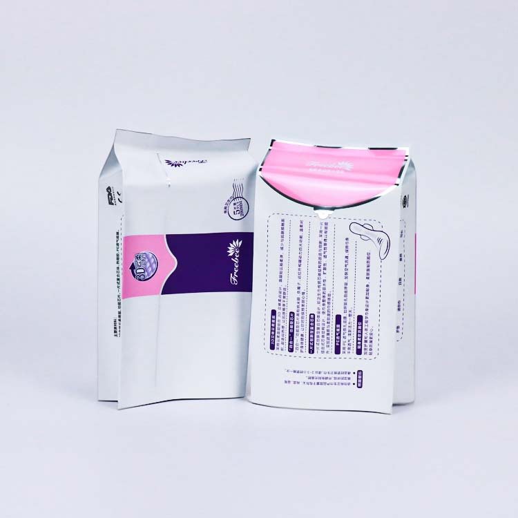 Custom Menstrual Period Panties Nursing Pads Sanitary Napkin Pads Disposable Packaging Bags With Easy To Pull Sticker Tear Notch
