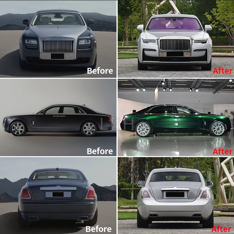 Car Body Kit Surround Kits Fit for 2010-2018 Rolls Royce Ghost 1/2/3 Generation Upgrade 4 Generation High Quality PP Material