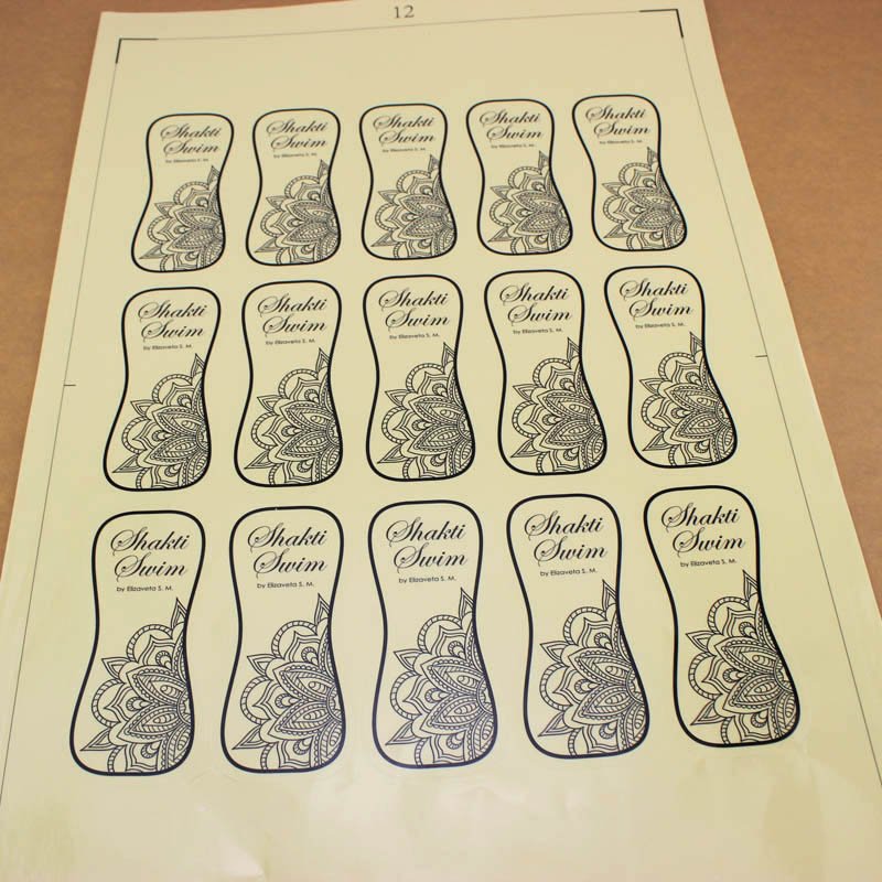 Vinyl Film PVC Label Sticker Transparent Custom Waterproof Soft Self Adhesive Super Clear PVC Material for Label Printing Accept