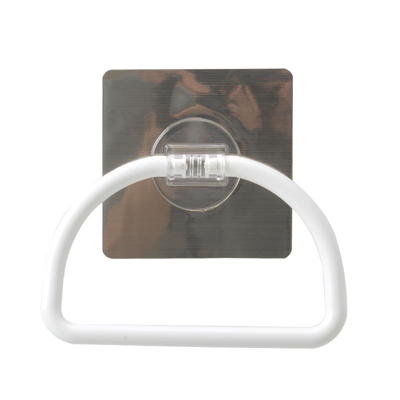 Shuangqing Home Punch-free Towel Rack Nail-free Semi-circular Hanging Bath Handkerchief