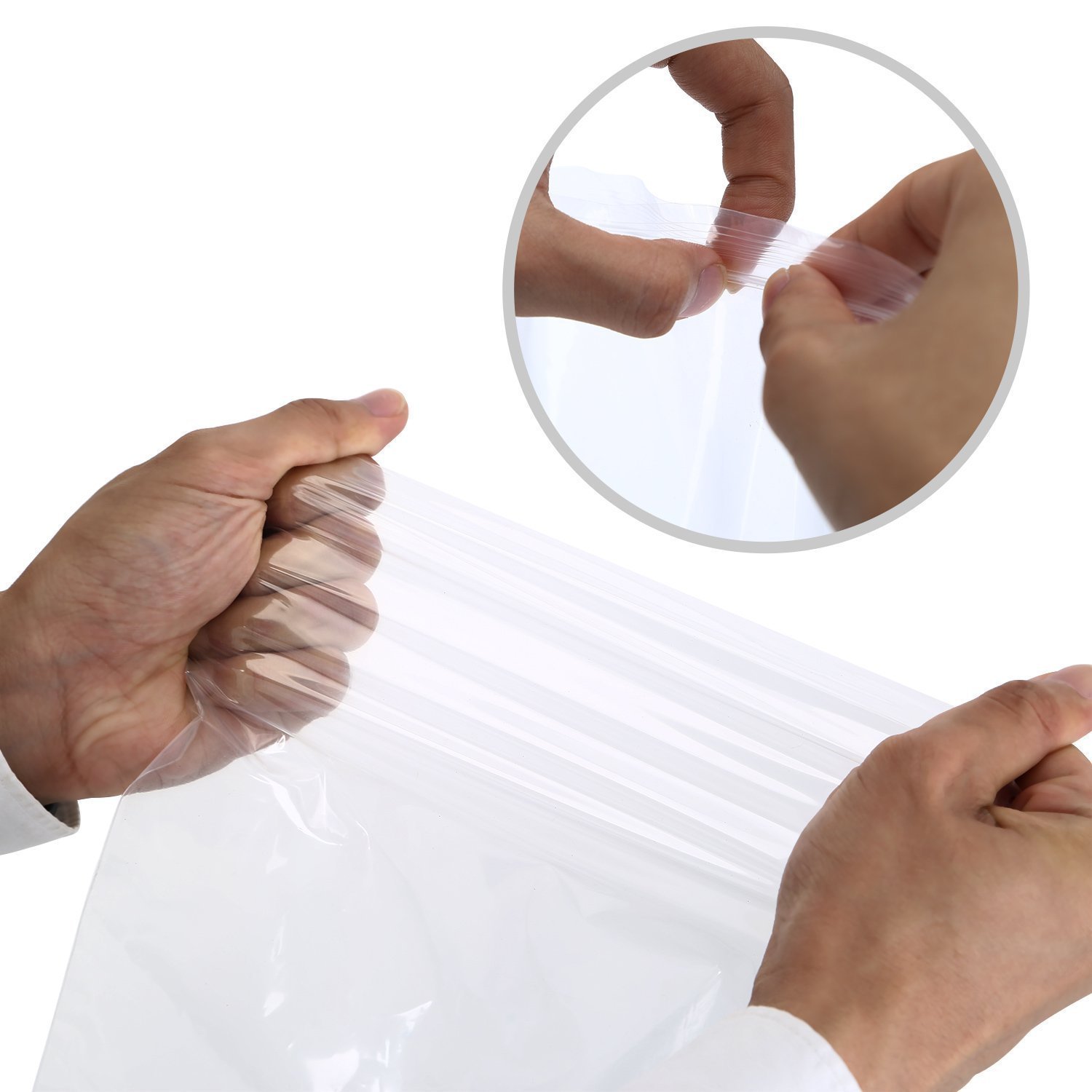 3-Side Sealed Waterproof & Leakproof Zip Lock Bags Available in Various Sizes for Component Jewelry Made of Durable Plastic