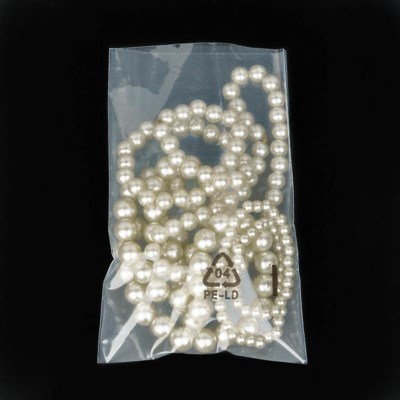 3-Side Sealed Waterproof & Leakproof Zip Lock Bags Available in Various Sizes for Component Jewelry Made of Durable Plastic