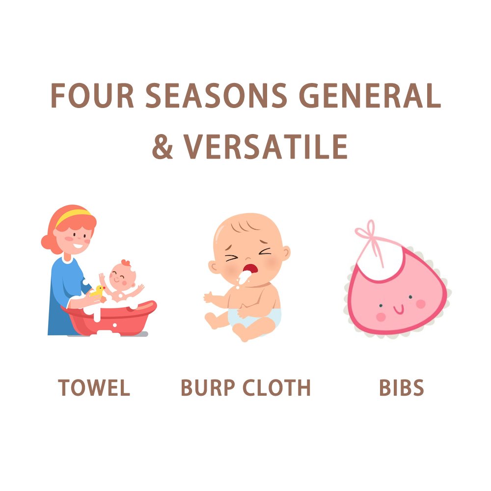 5 in pack Baby Towels Muslin bamboo cotton Cloth Hand Face towel Handkerchief Gauze Cotton Boy Girl Towel Square Kids 29*29cm