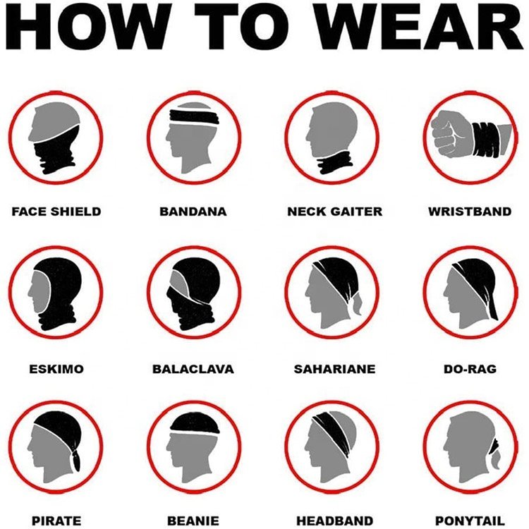 Handkerchief Head Wear Scarf UV Protection Face Mask Bandana Men Women Multi Used Tube Headband Women's Scarf Reusable Bandana
