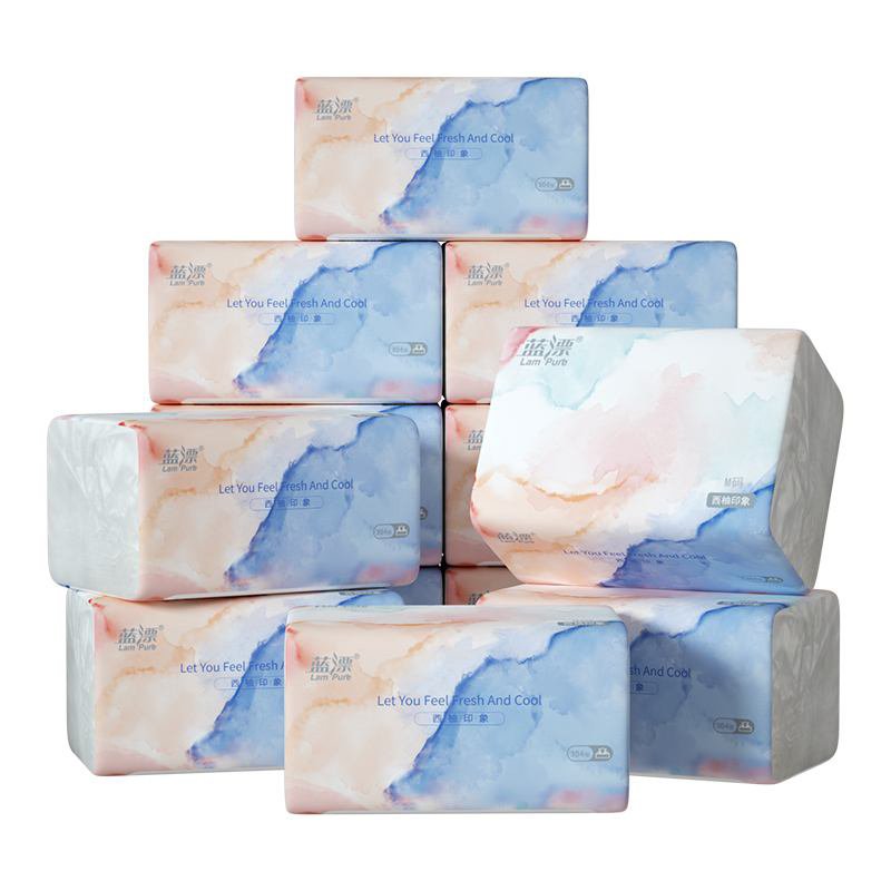 Wholesale 2/3/4Ply Customized Handkerchief Soft Tissue Cleaner Facial Tissue Box Packaging Virgin Wood Pulp Paper Facial Tissue
