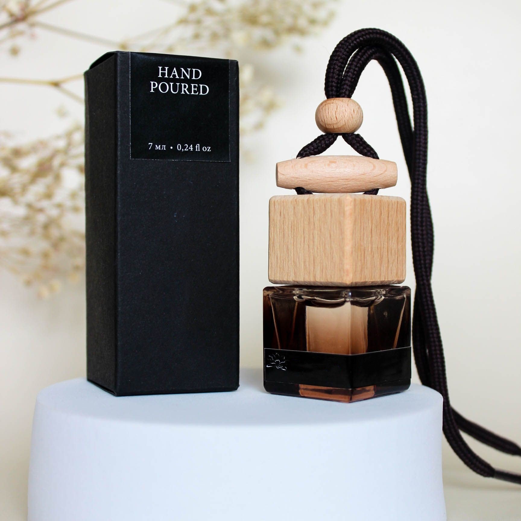 Custom Printed Black Luxury Car Diffuser Gift Box Packaging For 8Ml Car Diffuser Bottle Packaging