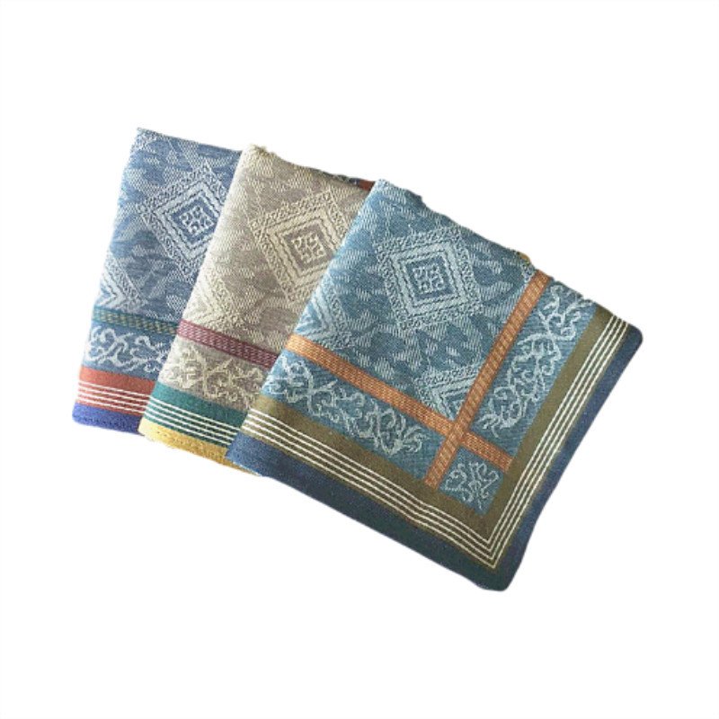 High Quality Custom Paisley Handkerchiefs Mens Cotton Soft Hankies Handkerchief Pocket Square Scarf 43x43cm