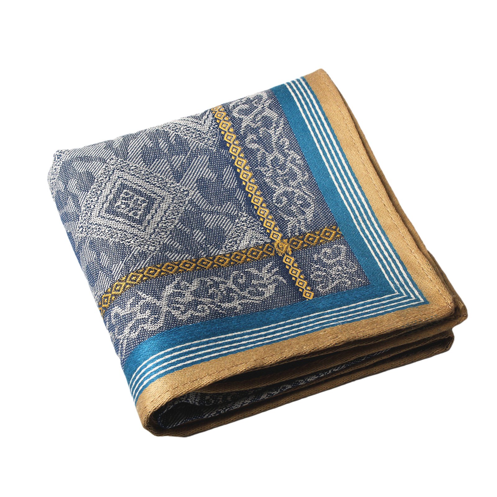 High Quality Custom Paisley Handkerchiefs Mens Cotton Soft Hankies Handkerchief Pocket Square Scarf 43x43cm