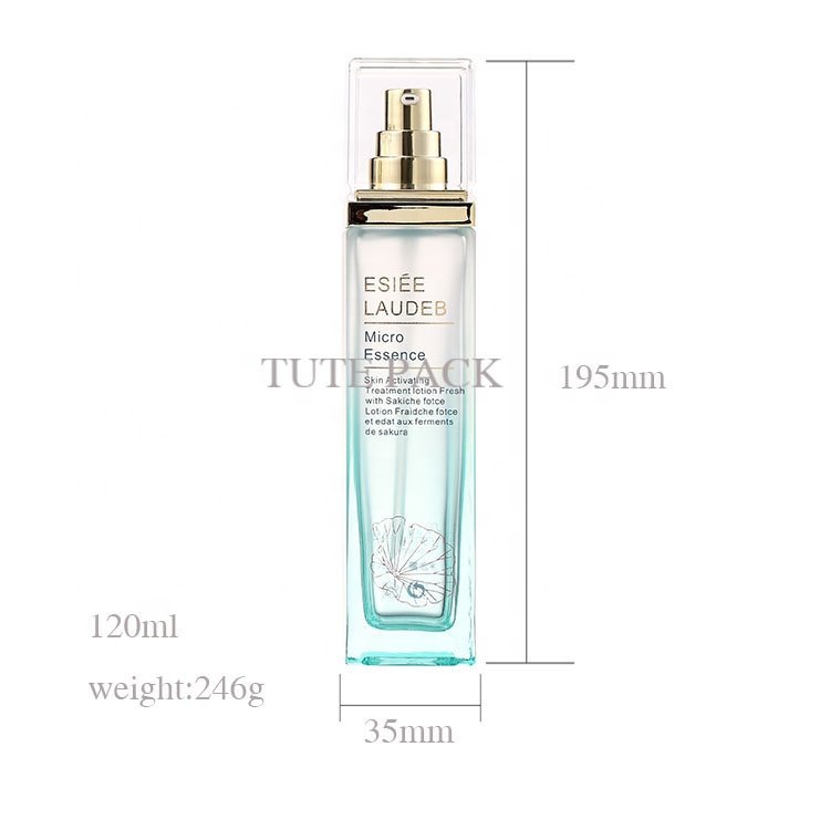 square frosted cosmetic glass dropper bottle 30g 50g 40ml 100ml 120ml Eye cream glass bottle