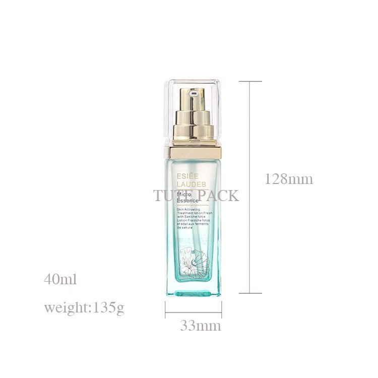 square frosted cosmetic glass dropper bottle 30g 50g 40ml 100ml 120ml Eye cream glass bottle
