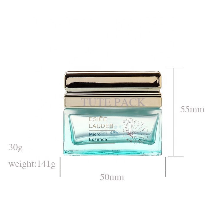 square frosted cosmetic glass dropper bottle 30g 50g 40ml 100ml 120ml Eye cream glass bottle
