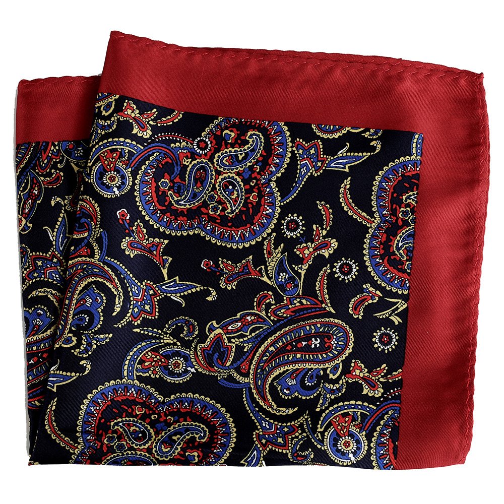 New Pocket Square Handkerchief Accessories Paisley Solid Colors Vintage Business Suit Handkerchief Breast Scarf 33*33cm