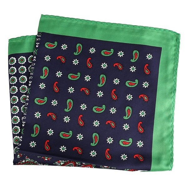 New Pocket Square Handkerchief Accessories Paisley Solid Colors Vintage Business Suit Handkerchief Breast Scarf 33*33cm