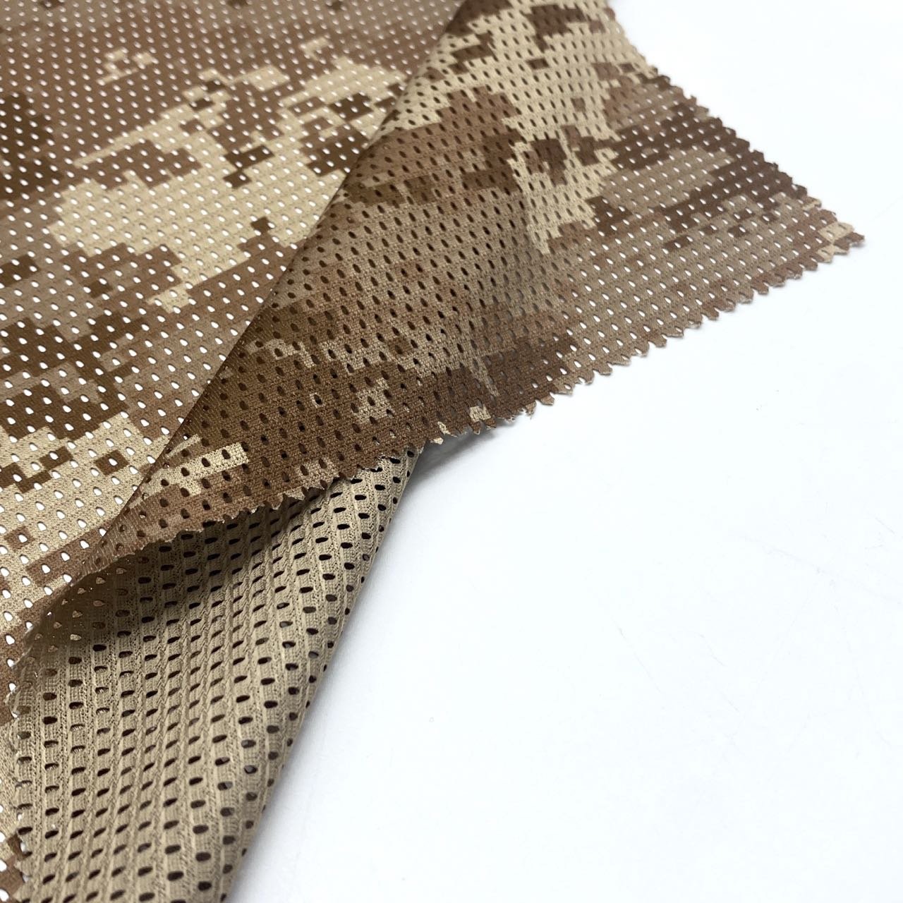 100%polyester printed Desert Digital camo mesh farbirc for Middle East Tactical Headwrap jacket