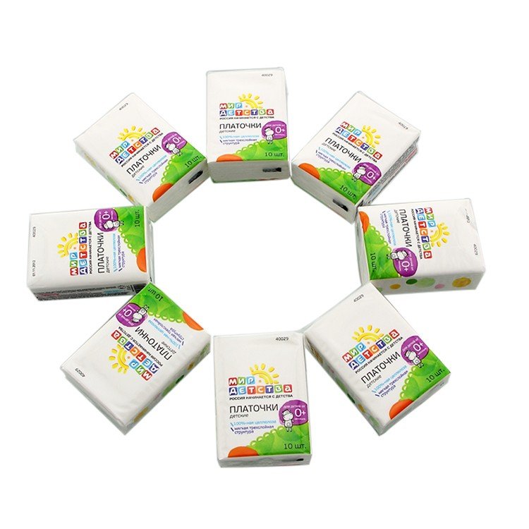 Custom Print Bag Mini Pocket Tissue Daily Use Products for Home Papier De Soie Soft Facial Tissues Paper