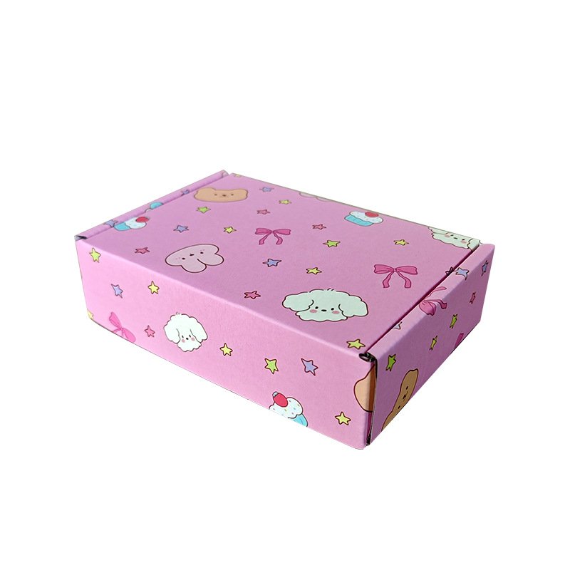 Jewelry White Mailer Shipping Corrugated Gfit Packaging Boxes Cardboard Shipping Pink Luxury Packaging Kraft Mailer Box