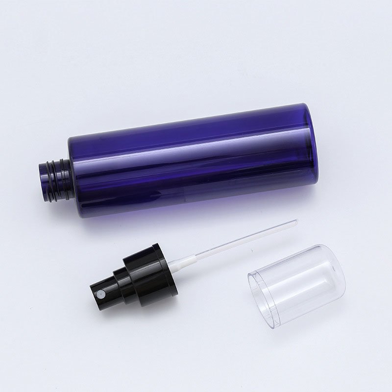 100ml Perfume 200ml Empty Blue PET Plastic Spray Bottle With Pump