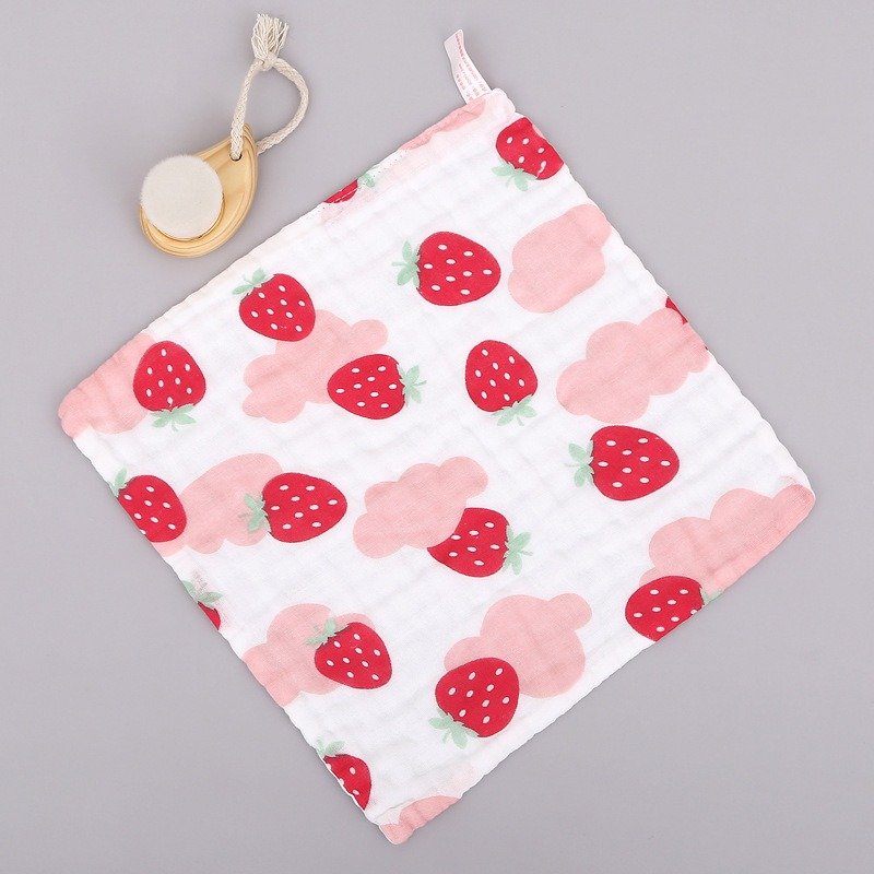 Custom Wholesale Newborn Baby Saliva Burp Cloths Small 100% Cotton Face Towels 6 layers Muslin Baby Washcloth