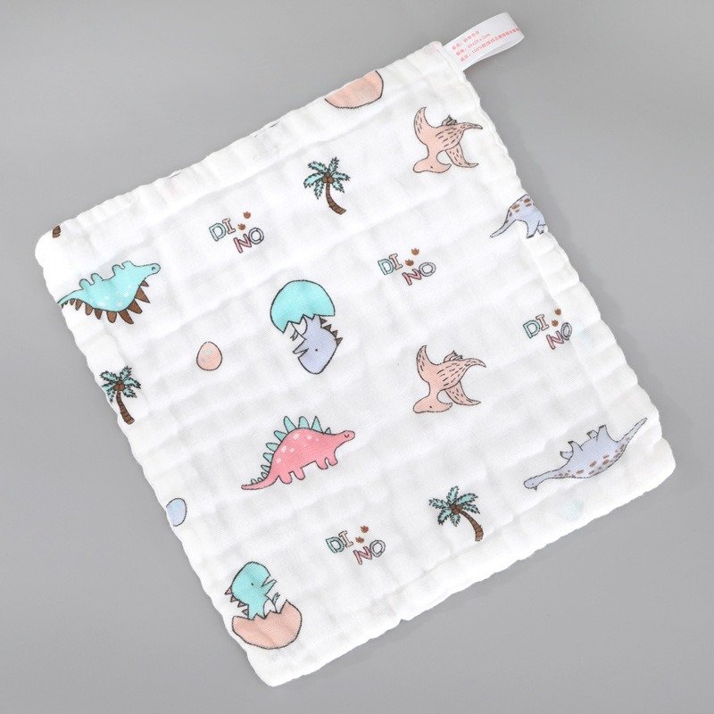 Custom Wholesale Newborn Baby Saliva Burp Cloths Small 100% Cotton Face Towels 6 layers Muslin Baby Washcloth