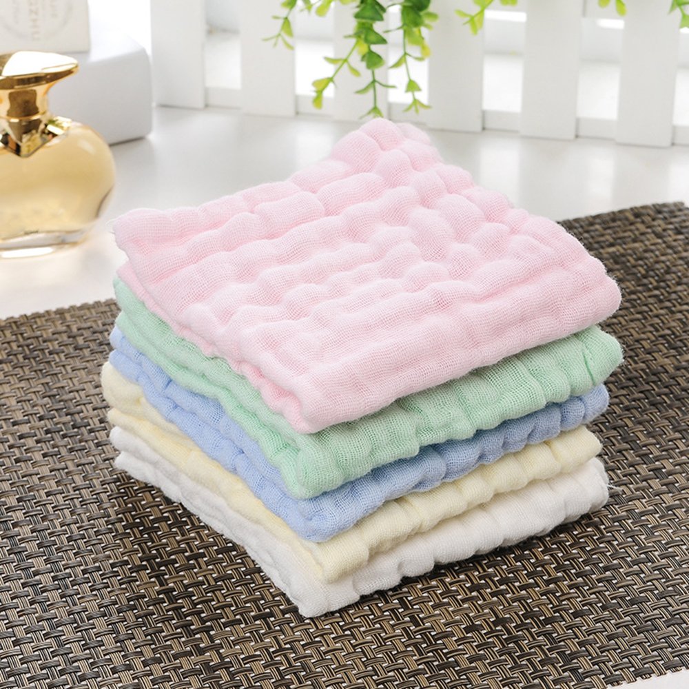 Baby Towel Cotton 6 Layers Gauze Newborn Infant Toddler Face Towel Hand Bathing Bibs Handkerchief Children Soft Towel