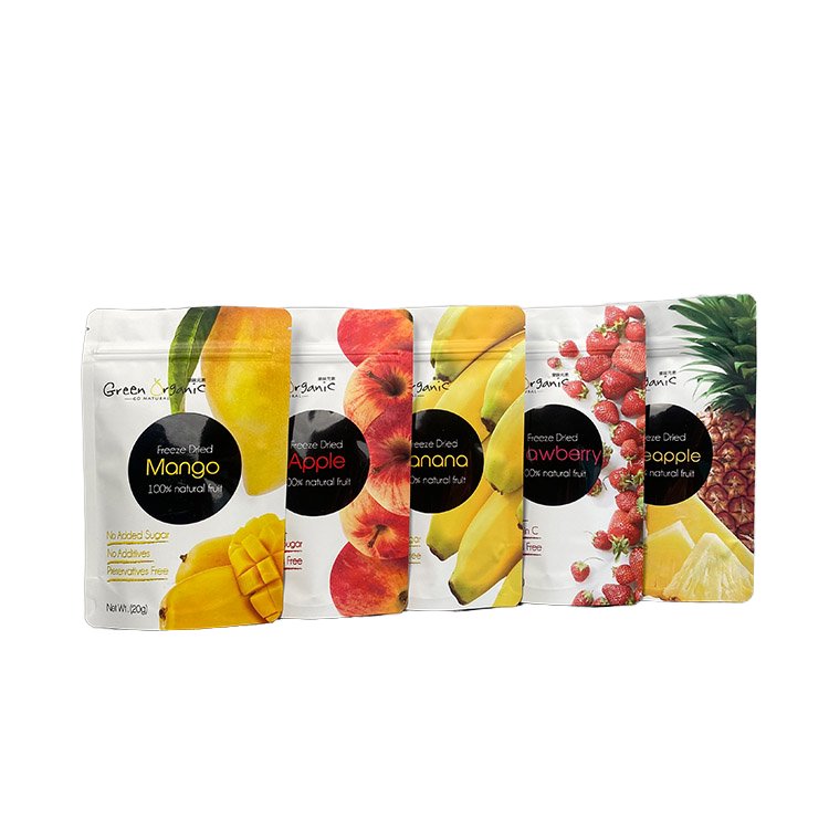 Wholesale Custom Logo PET Plastic Snack Dried Fruit Package Pouch Stand-Up Dry Food Packaging Bag for Handkerchief Paper Liquids