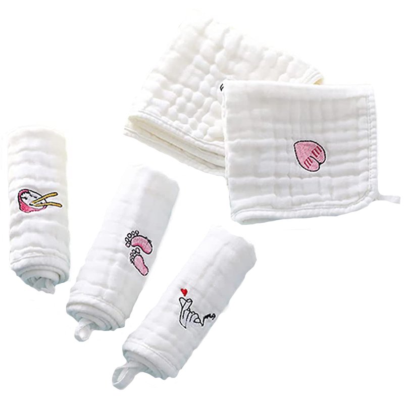 Muslin 6 layers Cotton Soft Baby Towels Face Towel Handkerchief Bathing Feeding Face Washcloth Wipe burp cloths Stuff