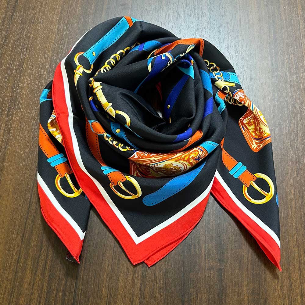 Natural Mulberry Silk Designer Head Scarves Square Scarf Handkerchiefs For Women