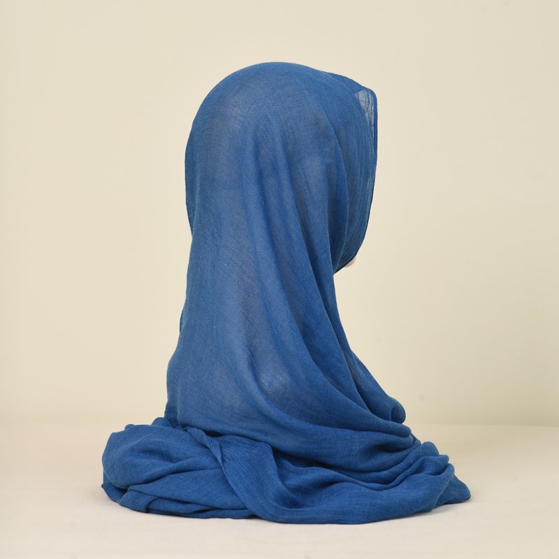 Fashion Hot Stylish Factory Plain Solid Color Woman Arab Long Warp Handkerchief Polyester Silk Satin Hijab with 24colors