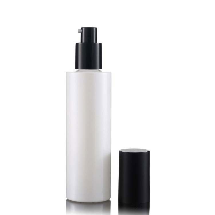 30Ml 100Ml 120Ml Pearl White Glass Cosmetic Bottle And Jar For Cosmetic Packaging
