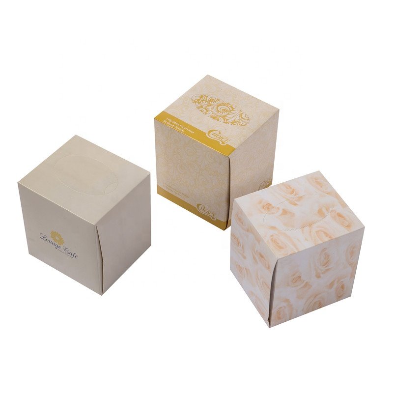 customized handkerchief virgin wood pulp packaging premium box facial tissue